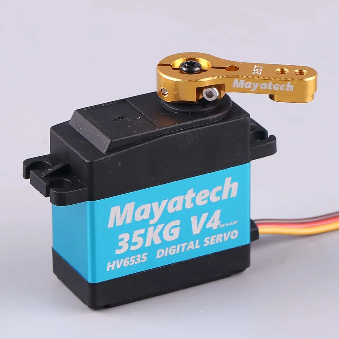 

Цифровой сервопривод Mayatech HV6535 V4, 35 кг, с высоким крутящим моментом, водонепроницаемый, IP65, с металлическими зубцами, 360 ° Для модели самолета