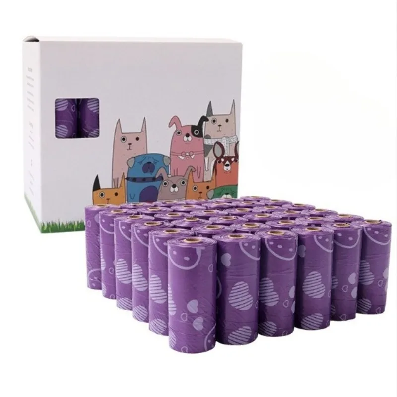 6Roll Biodegradable pet waste bags, outdoor dog poop pickup bags, dog feces collection bags