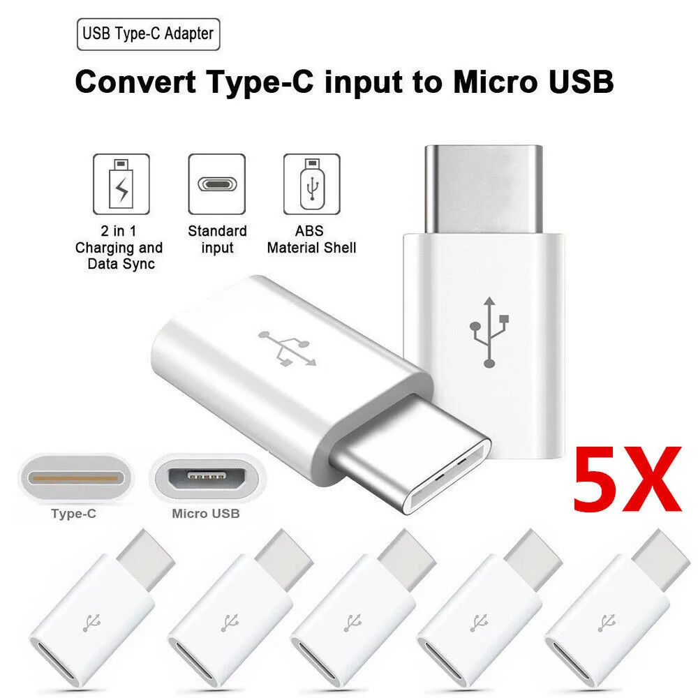 Adaptador de datos hembra para tableta Android, Cable de carga Micro USB, convertidor de conector tipo C