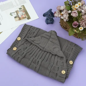 حديثي الولادة الطفل قماط التفاف بطانية للجنسين الرضع عربة أطفال لينة التفاف سميكة شبكة التفاف حقيبة تلقي بطانية للطفل 0-6 أشهر أعلى 6 مبيعات عربة أطفال أبانا - رقم 5