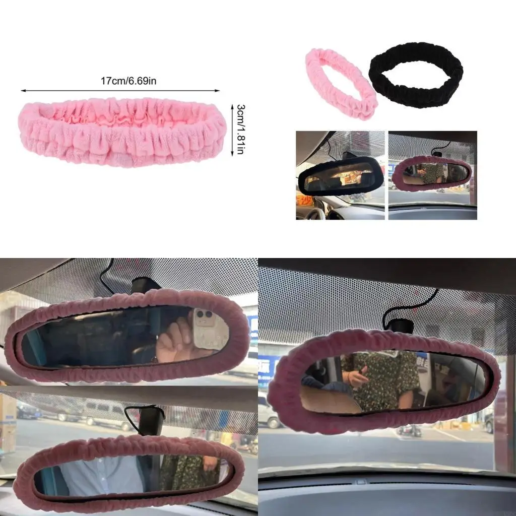 Plush Rear View Mirror Cover Rearview Mirror Accessories for Women Men Gift New