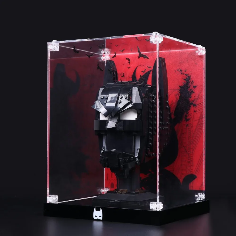 

Acrylic Display Case for 76182 Helmet Dust-Proof Transparent Clear Display Box Showcase Only Box