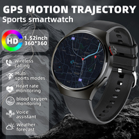 LIGE GPS Tracker Smart Watch Men Bluetooth Call Wterproof Watches Heart Rate Blood Oxygen Monitoring Sports Fitness Smartwatch