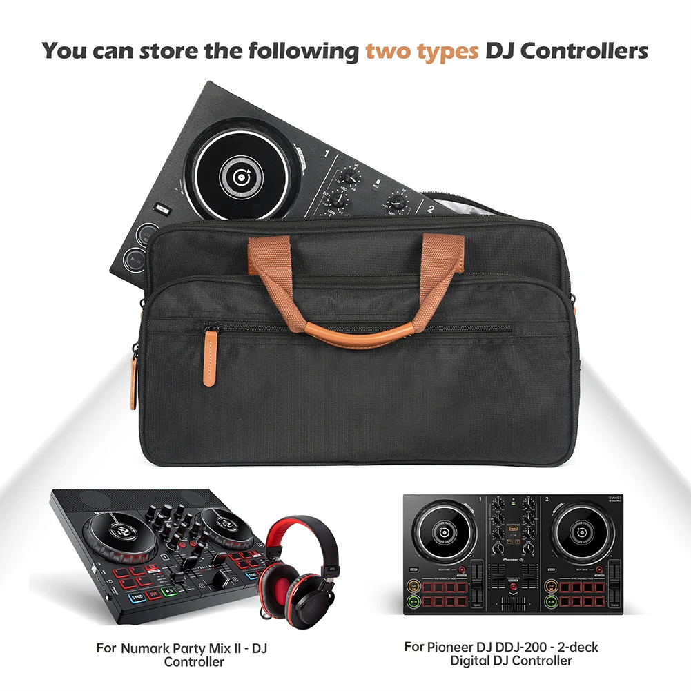 EVA DJ Controller Padded Storage Bags Scratch-resistant DJ Turntables Protective Case for Numark Party Mix II/Pioneer DJ DDJ-200