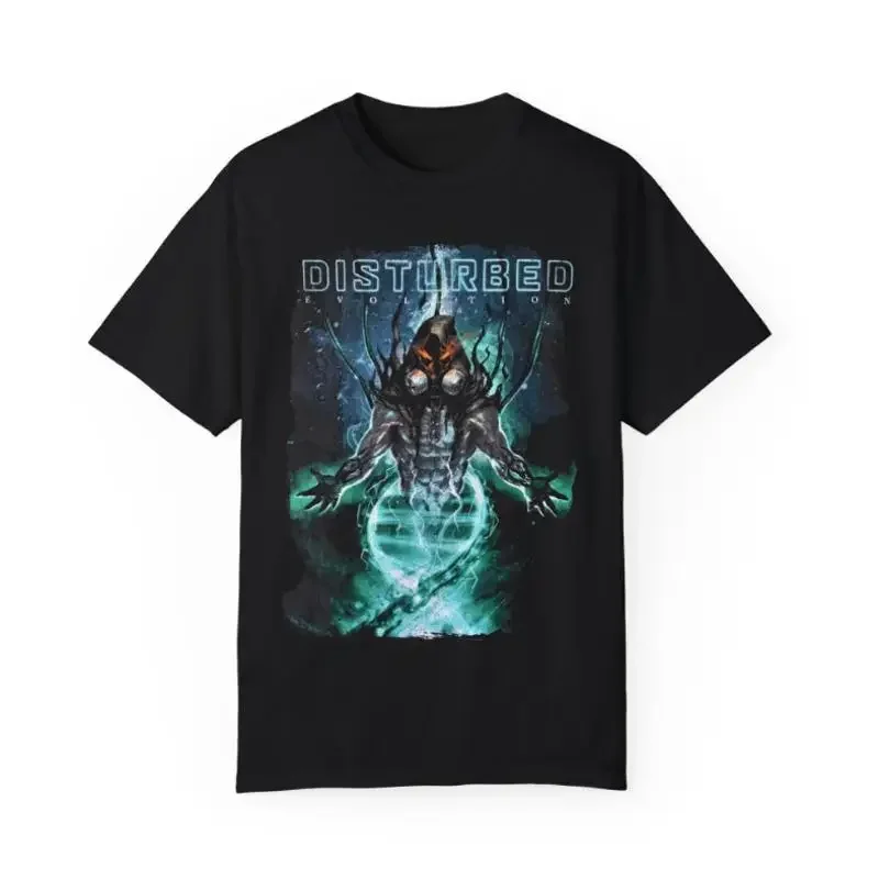 T-shirt Disturbed Evolve Tour avec impression double face Date Back Concert