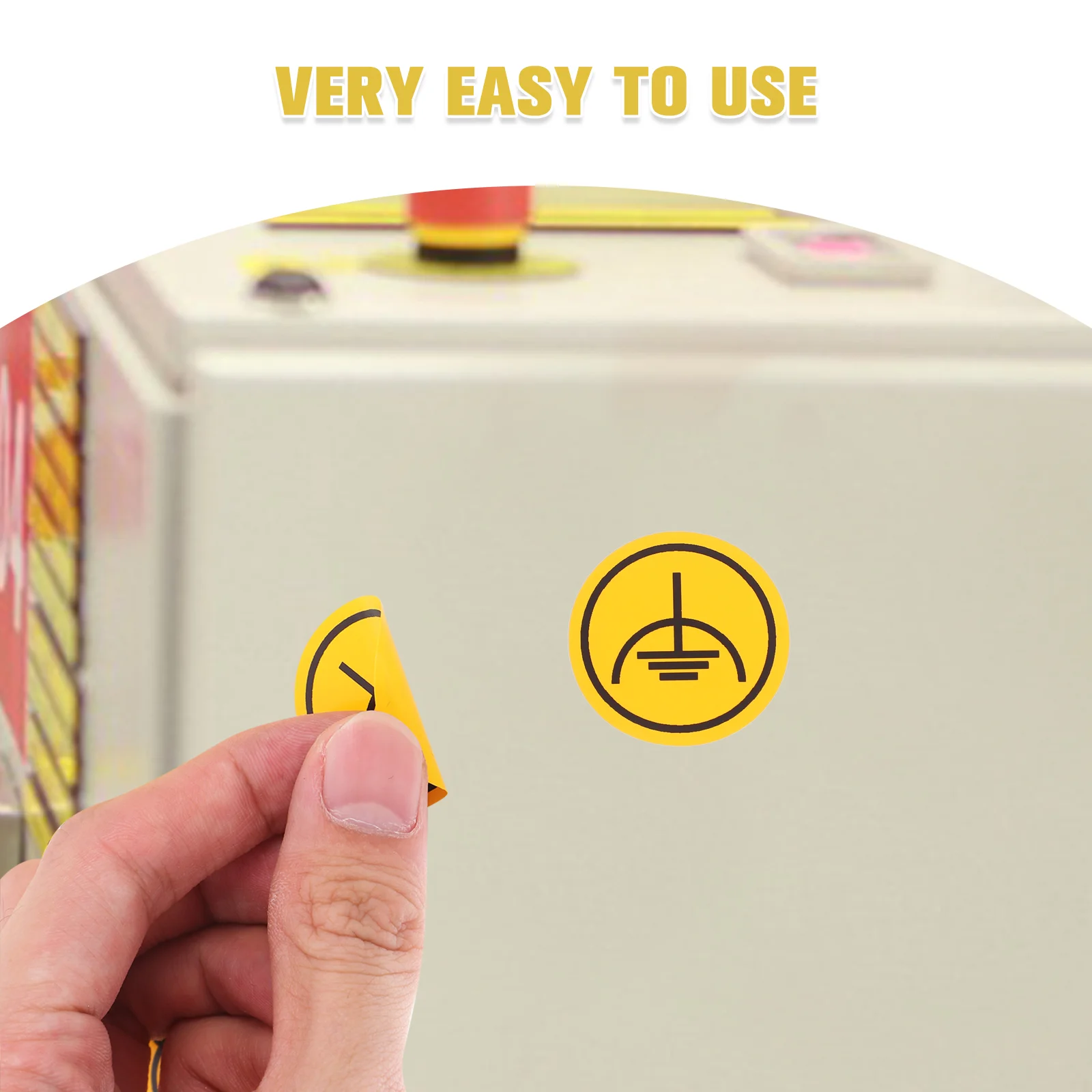 10 قطعة ملصقات علامات السلامة تحذير منتجات التحذير الأرض البلاستيكية ذاتية اللصق سياج كهربائي الملحقات الكهربائية