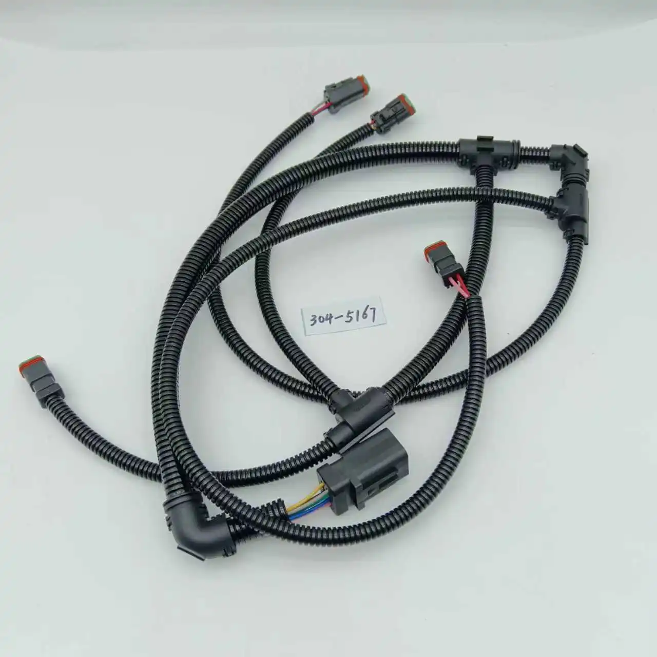 2605542, 304-5166, 304-5167 Wiring harnesses, suitable for CAT excavators, loaders, and crawler tractors.