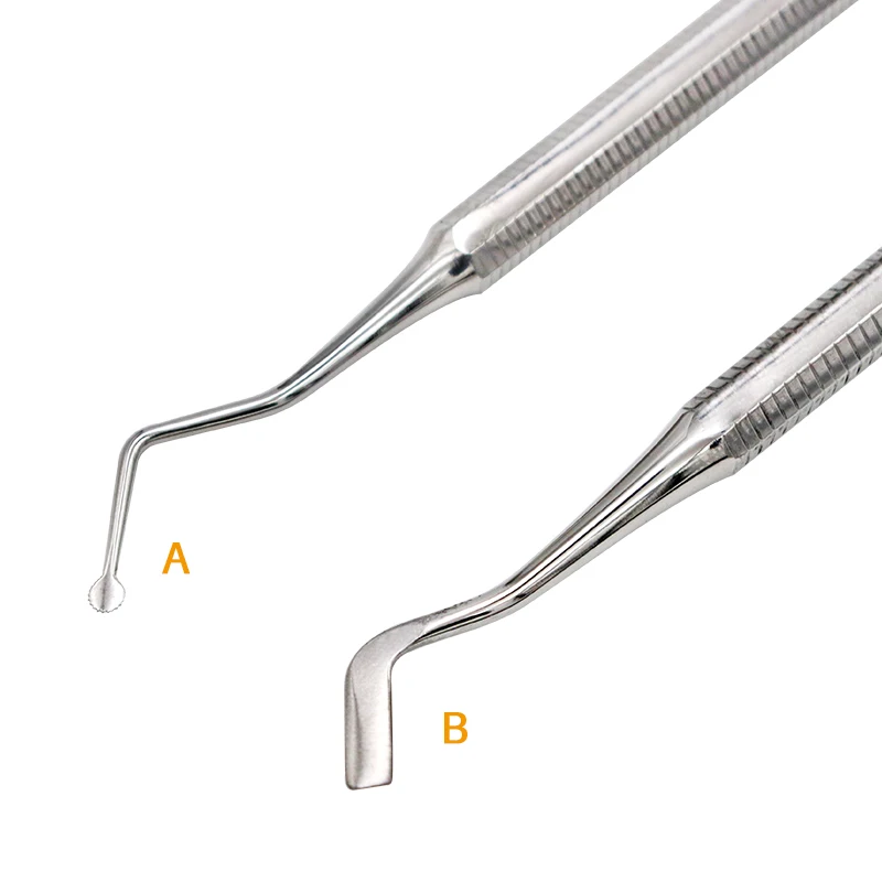 1pc Dental Gingival Retraction Cord Packer Stainless Steel Gingival Separator Dental Scaler Double Ends Instrument Model A/B