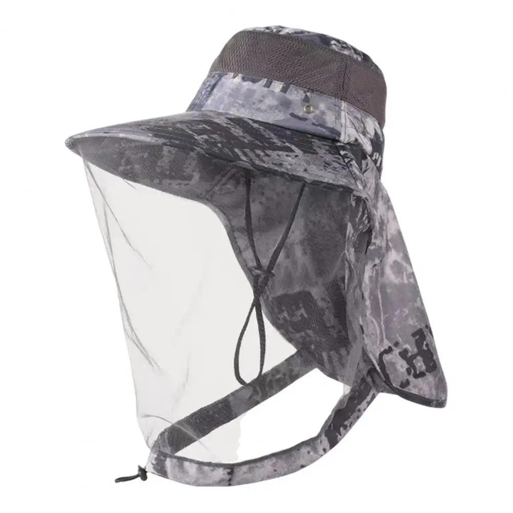 Foldable Mosquito Net Hat Quick Dry Waterproof Hat Protective Mosquito Net Hat with Wide Brim for Men Women Sun for Outdoor
