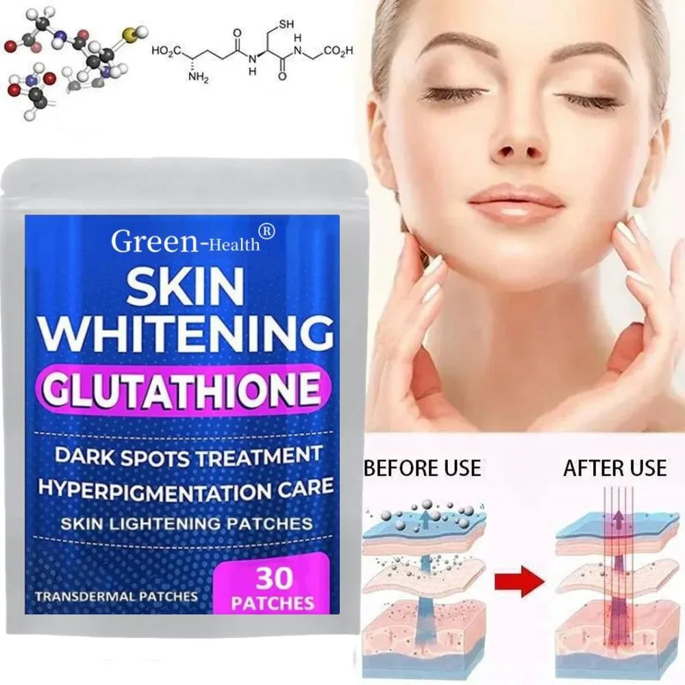 

30 Patches GLUTATHIONE Transdermal Patches Skin Whitening Antioxidant Anti-aging Vitamin C