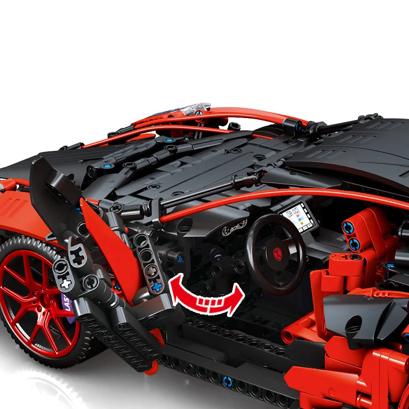 Technical 1:10 Scale Bugattis Super Sport Car Building Block La Voiture Noire Vehicle Supercar Brick Toy Collection For Boy Gift