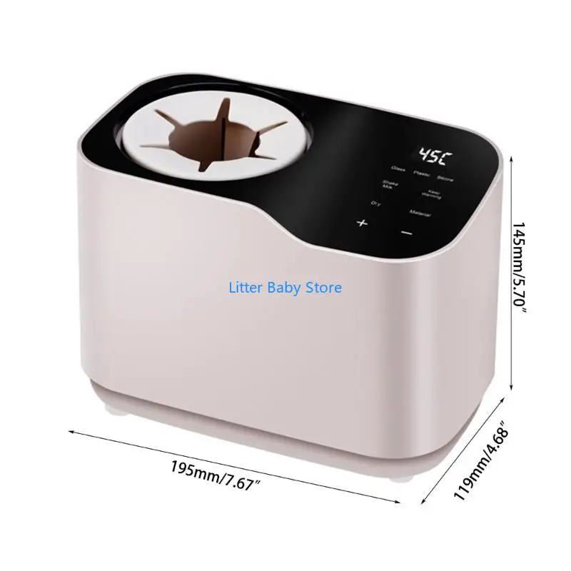 N80C Perangkat Kocok Susu Nyaman Desain Ergonomis Kumis Pemanas Mixer Susu Listrik untuk Pemberian Makan Nyaman & Efisien