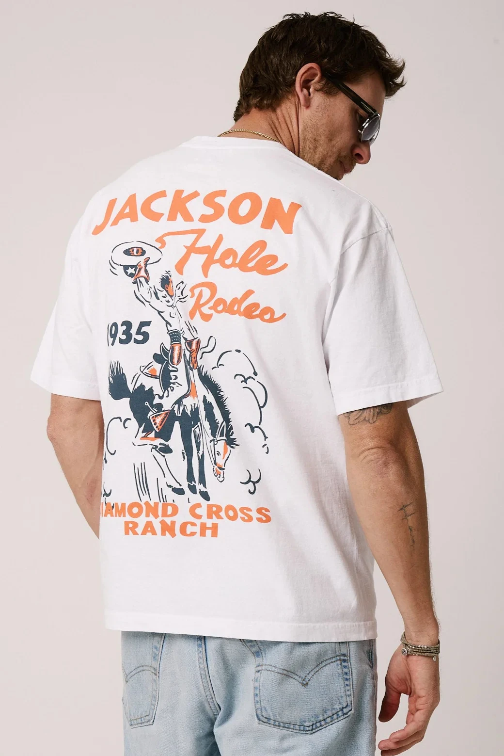 

Diamond Cross Ranch Cotton T-shirt Unisex Men Women Summer Short Sleeve Fashion Top Casual Vintage Fashion Daily Vintage Tee