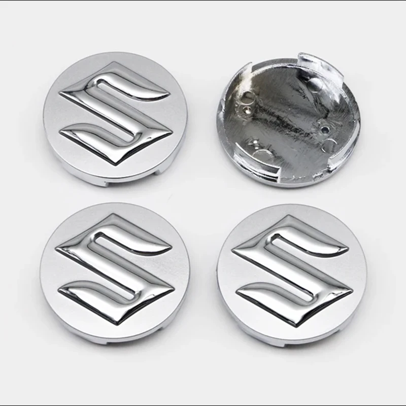 4pc 54mm 60mm emblema do carro emblema roda centro hub caps capa logotipo para suzuki tianyu sx4 shangyue ruiqi alto swift baleno acessório