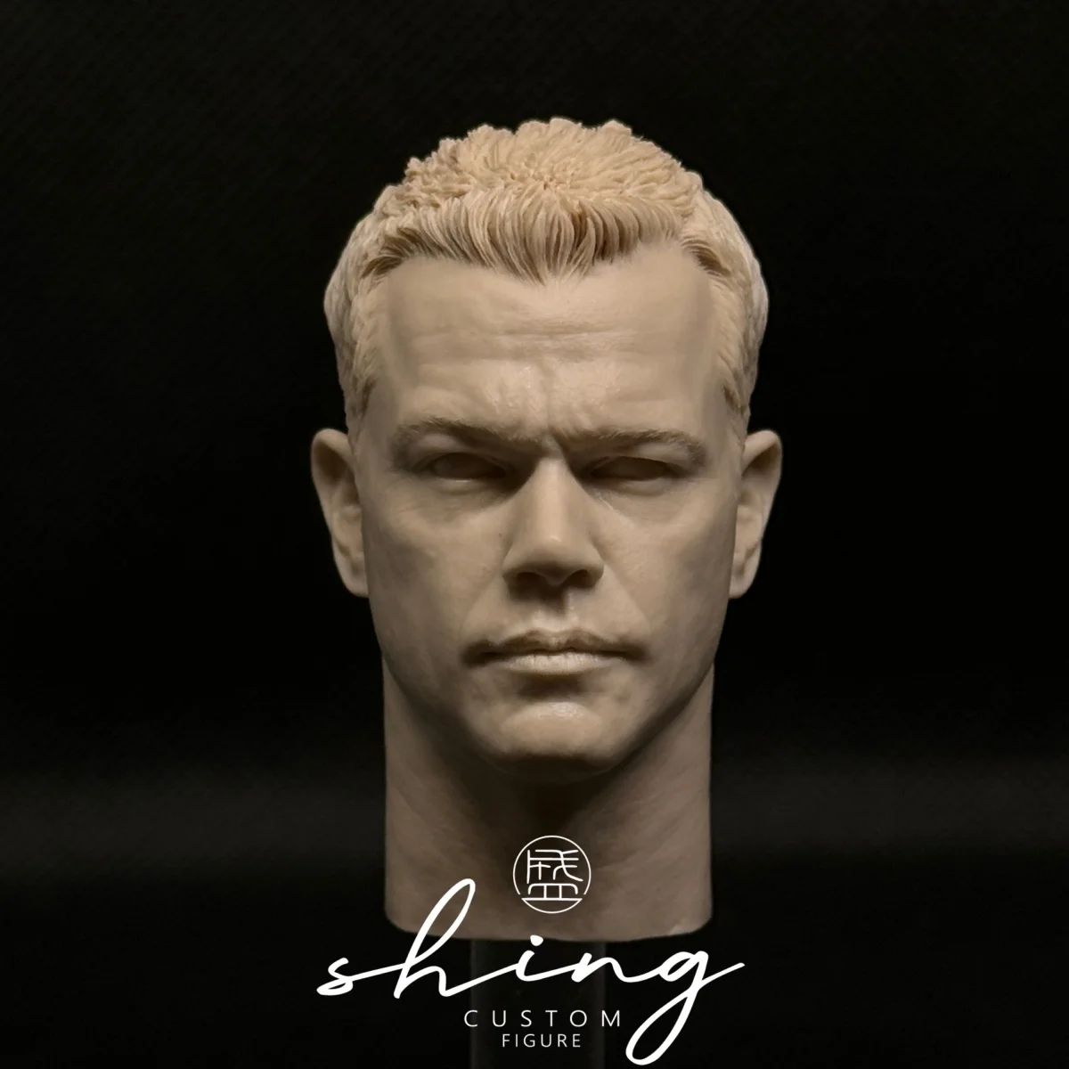 In Stock 1/6 Scale Classic Action Suspense Film Male Actor Matt Damon Unpainted Carving Model Fit 12inchs Action Figure Body