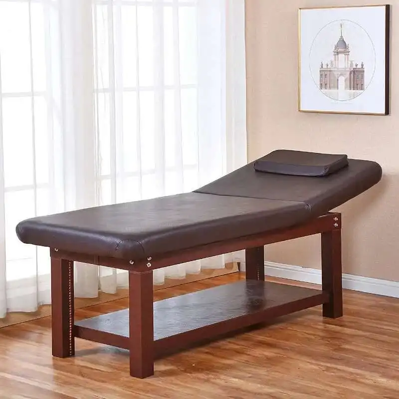 Head Table Wooden Massage Spa Comfort Multifunction Beauty Folding Bed Full Body Camastro Plegable Salon Furniture MQ50MB
