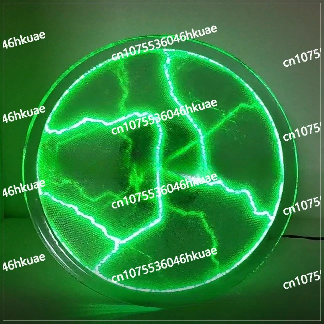Glass 12 inch Lightning Ion Disc Plasma Magic Disc Ornament