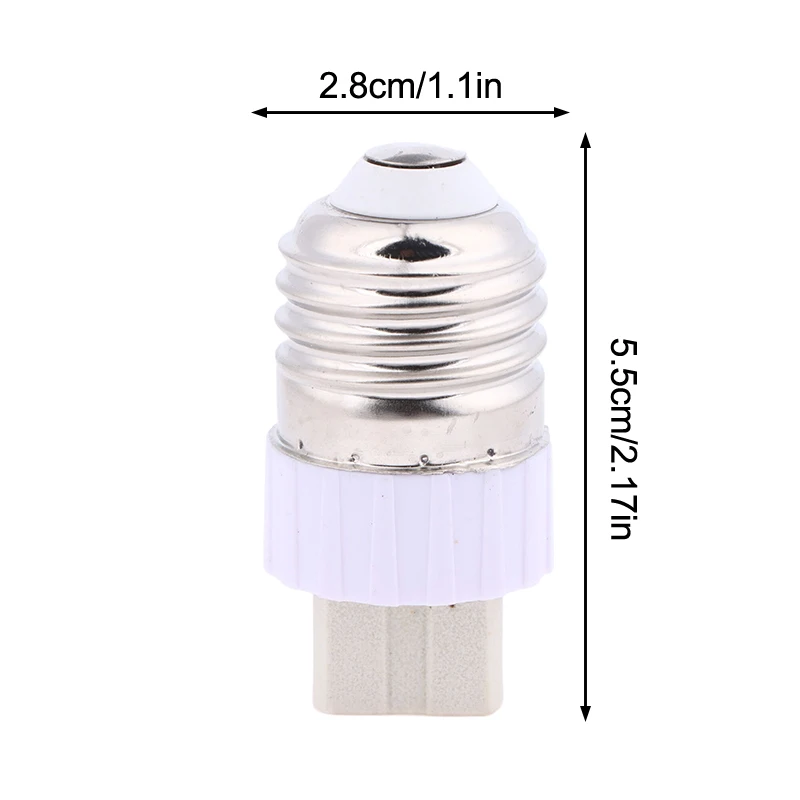 1/6Pcs E27 To G9 Lamp Converter Bulb Adapter Lamp Holder Converter White Conversion Screw Head Bulb Base Holder Extender