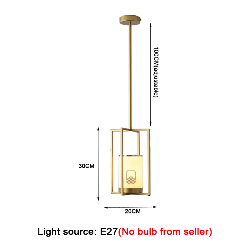 جديد النمط الصيني زن الصغيرة رئيس واحد قلادة ضوء لتناول الطعام الممر بار السرير غرفة الشاي دراسة ديكور LED الثريا