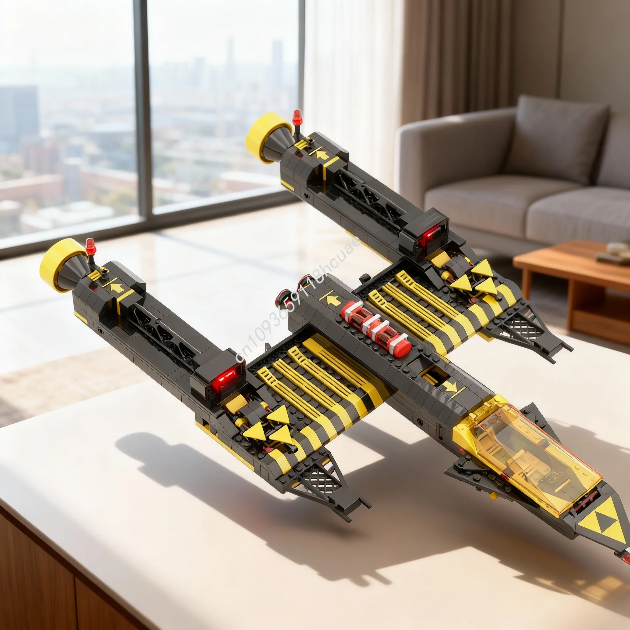 

1012pcs MOC Blacktron Y Wing Renegade Alt Build Icons Model Building Toy Blocks Architecture Christmas Gifts Education Brick