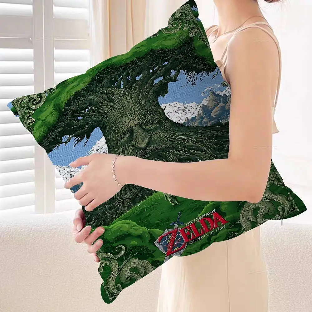 Legend Video Game Z-Zeldas Cushion Cover Polyester Sofa Cushions Decorative Throw Pillows Home Decoration Pillowcover view 3