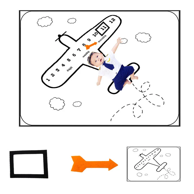 

Одеяло Photo Pro для новорожденных 75x100 см, Детские сувениры, ежемесячное одеяло, календарь для фотосъемки новорожденных