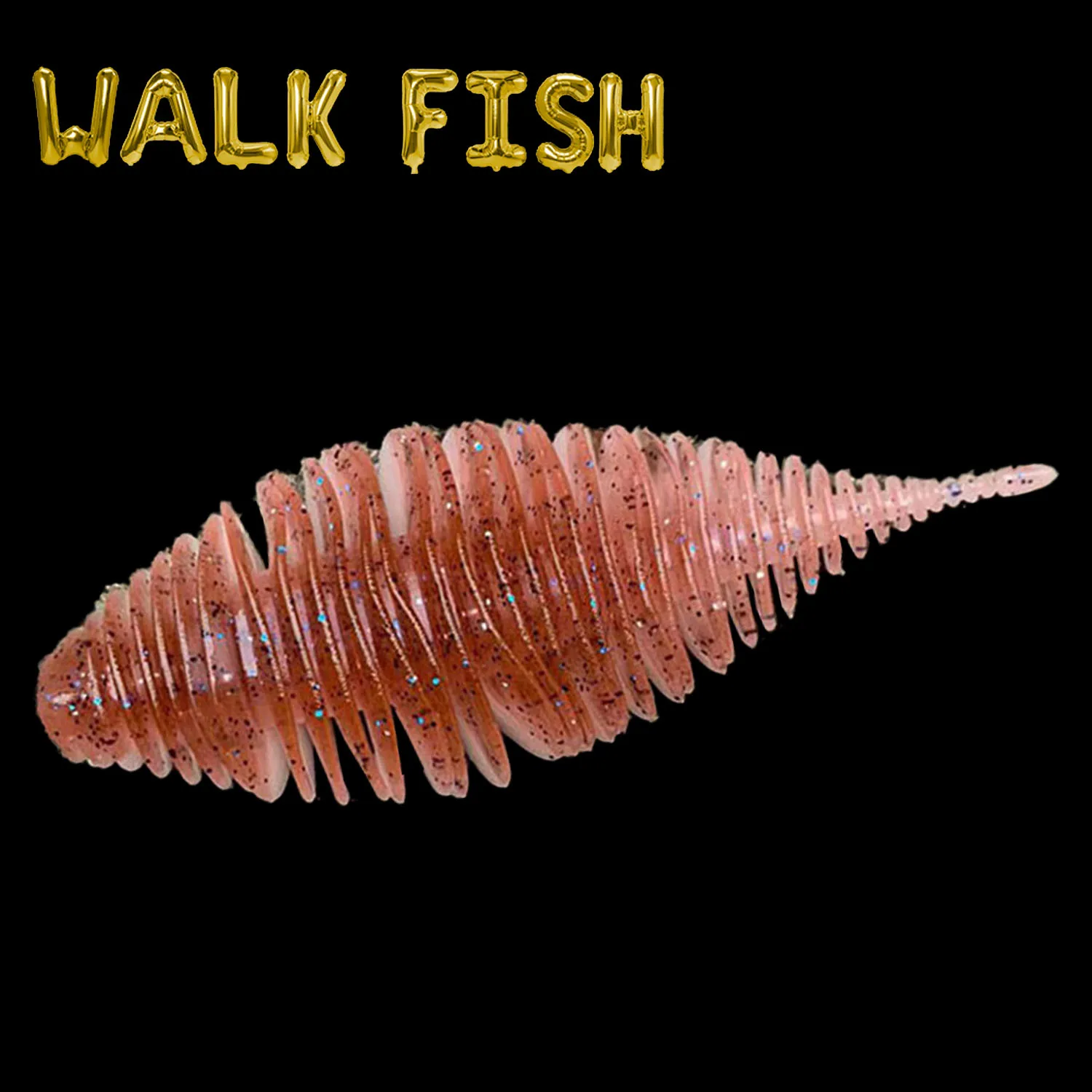 WALK FISH Corrugated Pipe Worm Soft Bait Artificial Fish Bait Gill Silicone Fish Bait Souple Fishing Perch Soft Bait Fish Bait