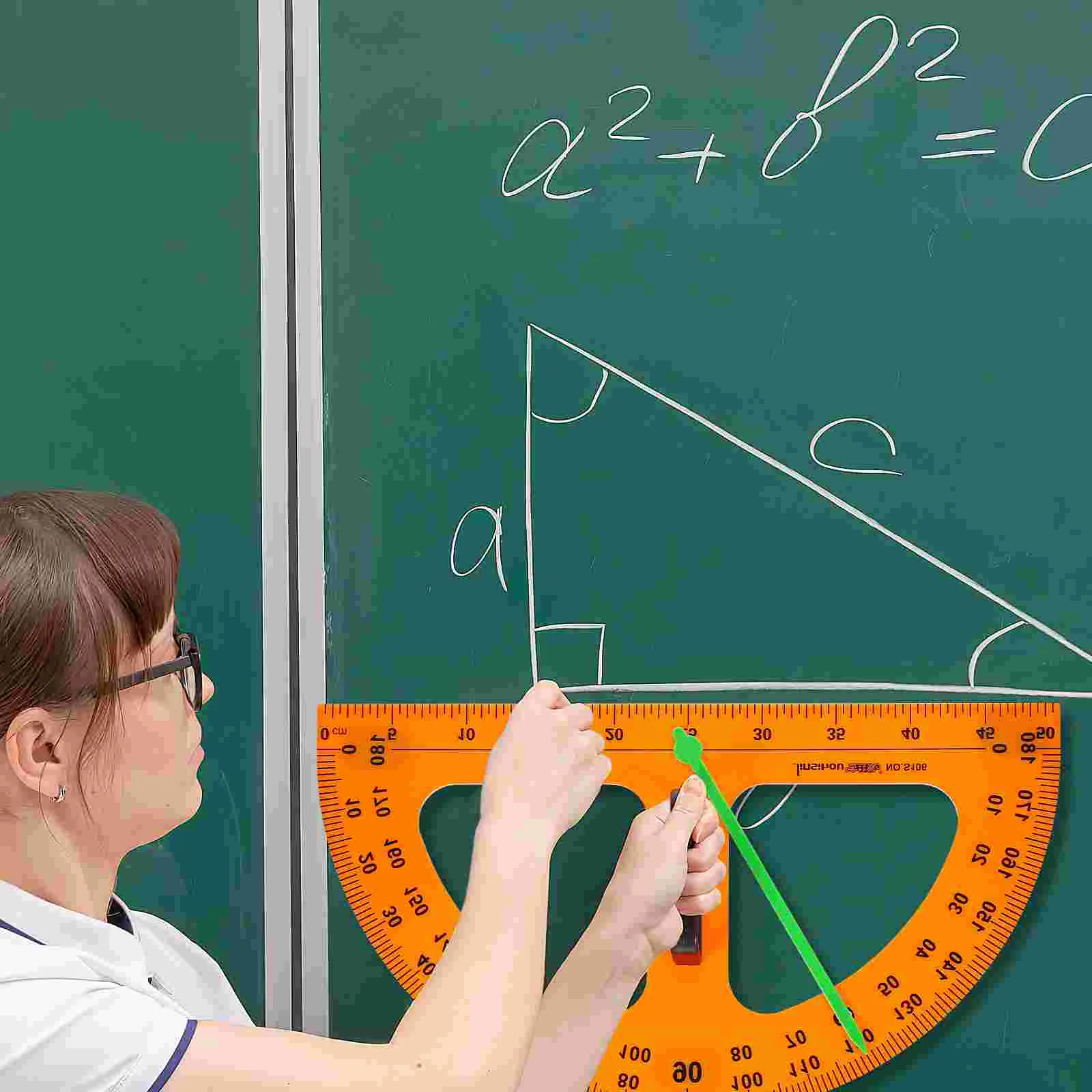 Mathe Winkelmesser magnetisch großes Lineal Kompass-Mathe Geometrie Werkzeuge praktische Lehrer-Tafel Zeichen werkzeug magnetischer Winkelmesser