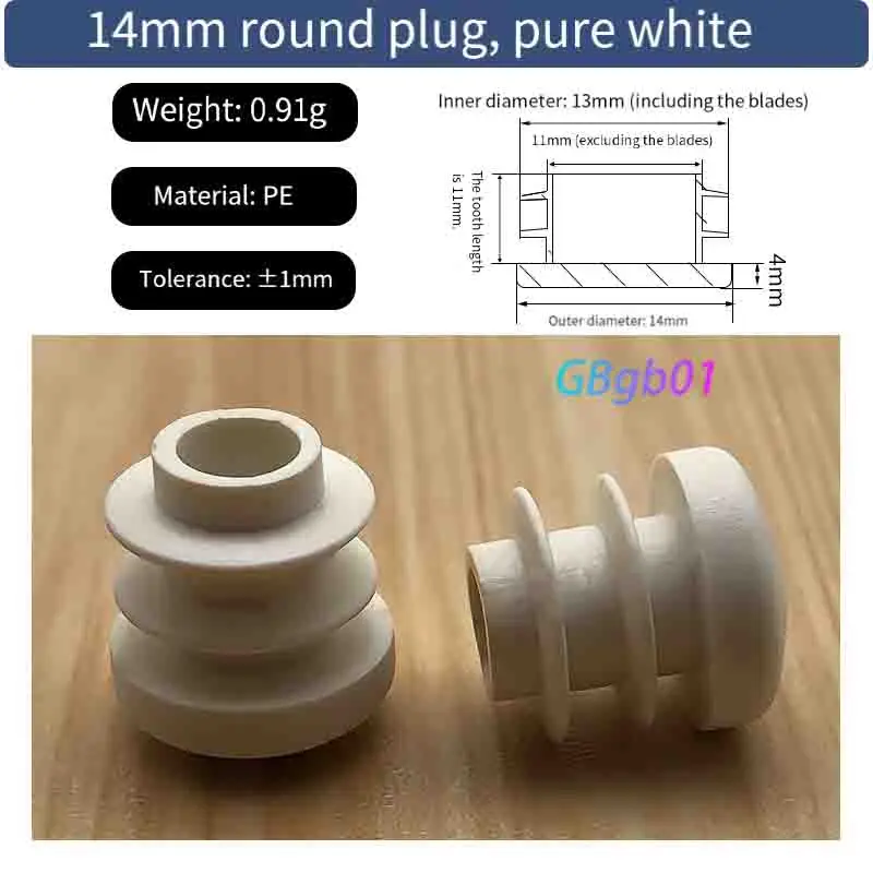 White Plastic Stainless Steel Square Pipe Plugs Hole Seal Caps Waterproof Cover Furniture Feet Pads for Home And Office