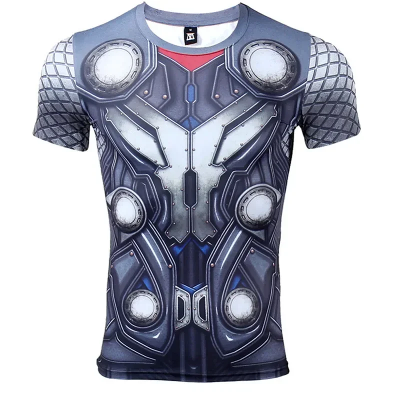 Thor 3D printed T shirts men compression shirt hero cosplay long sleeve tops male gym Fitness bodybuilding clothes cmm221