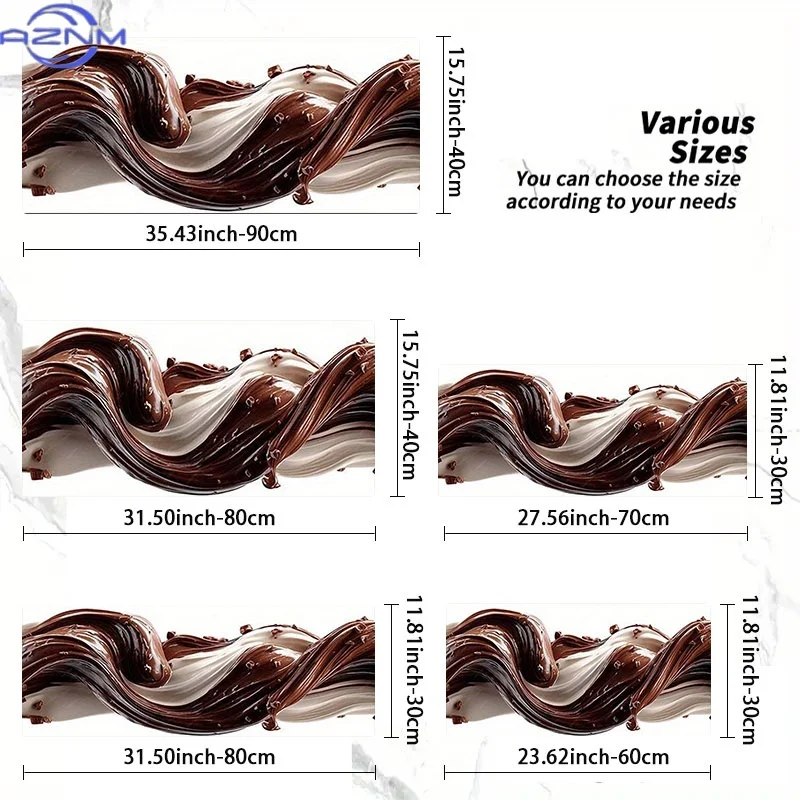 Chocolate Cream Swirl Mouse Pad, Rubber Material, Multiple Specifications Available, Perfect for Programmers & Gamers, Ideal as