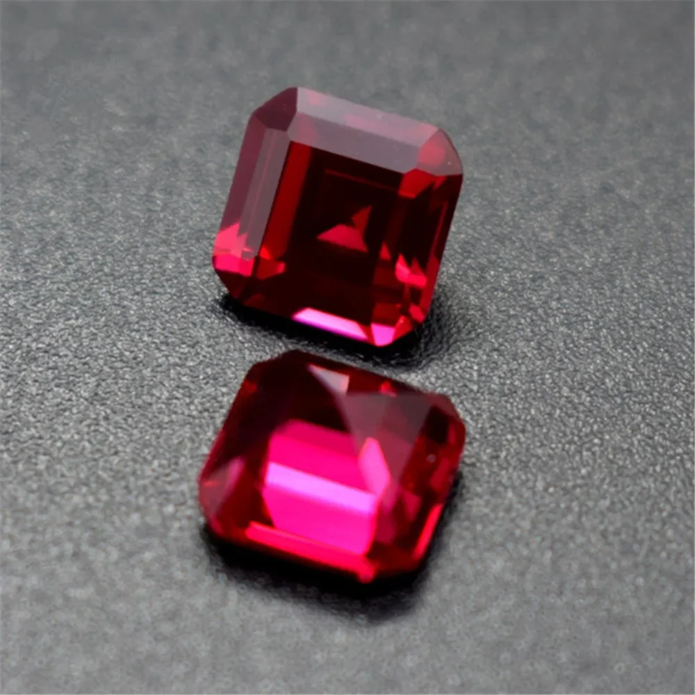 

Square Shape Ruby Emerald Cut Ruby 6x6mm/8x8mm/9x9mm