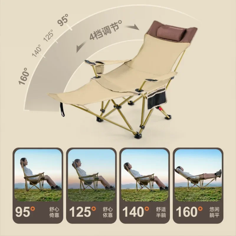 Chaise pliante portable et légère pour plage, pêche, camping, accessoires de voyage