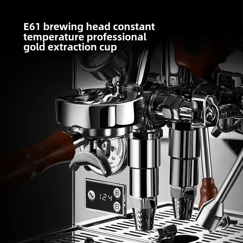 Cross-border Foreign Trade Commercial Coffee Machine Double Boiler High Pressure Steam Semi-automaticcoffee Machine