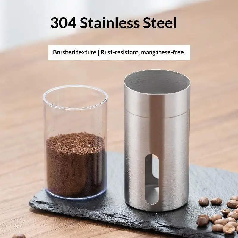 Manual Coffee Grinder Easy to Carry Steel Core Burr Hand Coffee Mill Fits All Coffee Brewing Methods Home Travel Use