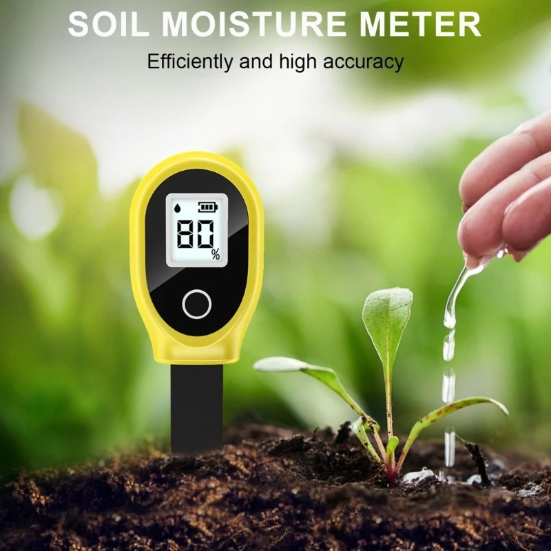 2025 New Small Soil Moisture Analyzers Stable Soil Moisture Reader 5.93in for Multifunction Use in Garden Farm & Potted Plant