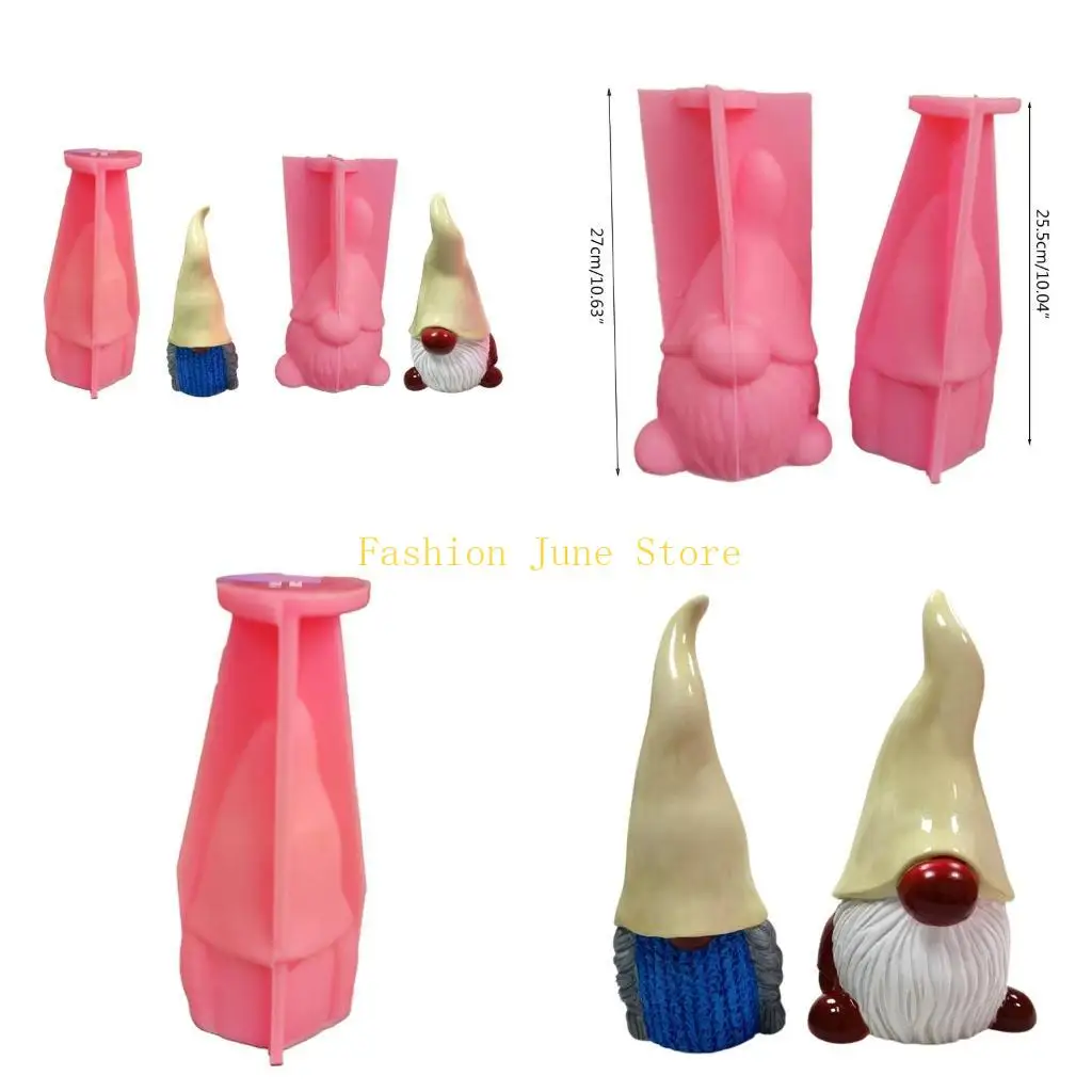 N5KA ثلاثية الأبعاد تمثال جنوم قالب راتنجات الايبوكسي الروائح الجص الصابون قالب من السيليكون لتقوم بها بنفسك الحرف المنزلية الصب #1