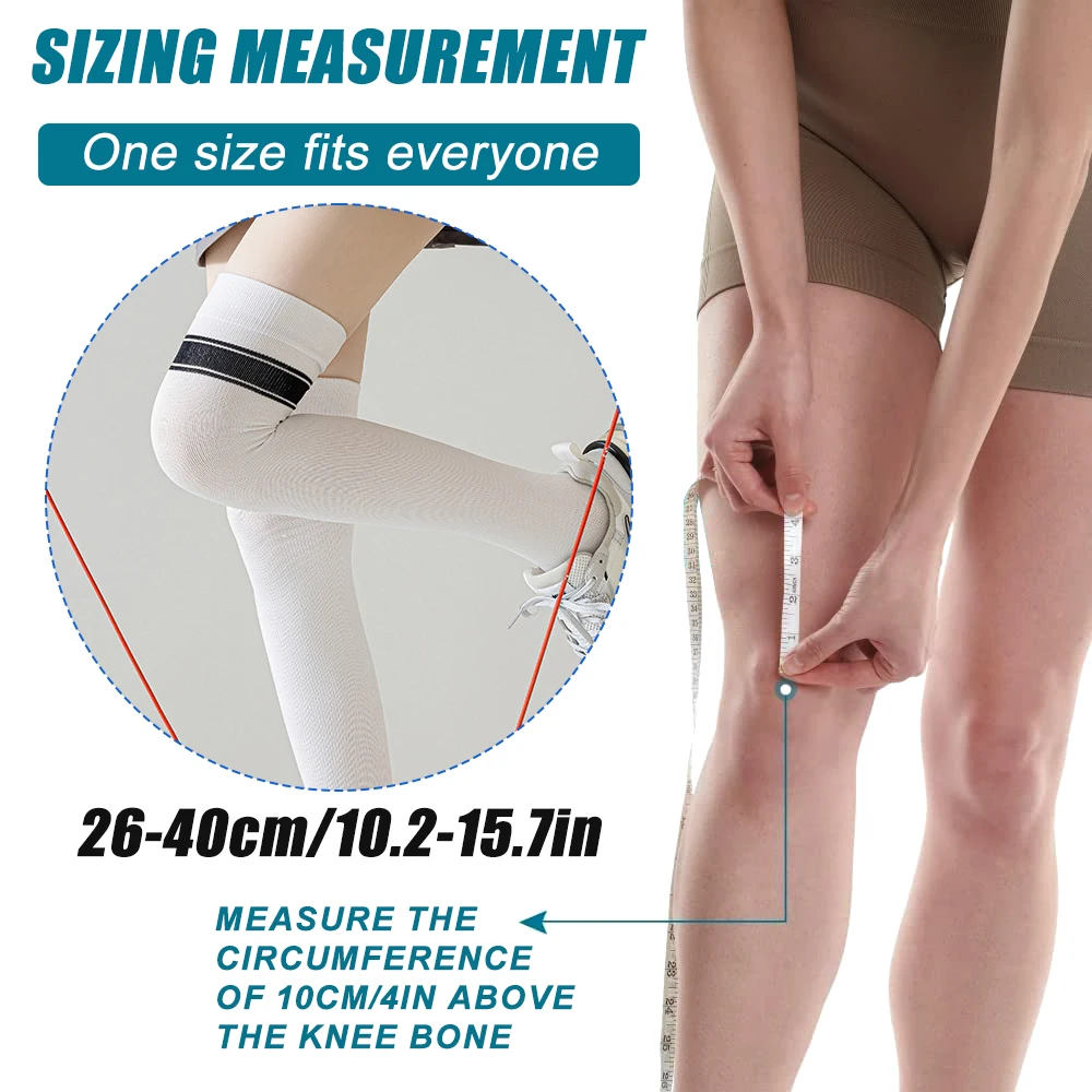 1 par de meias coxa alta listradas sobre o joelho meias finas meia longa para uso diário, cosplay, corrida, yoga, fitness, dança