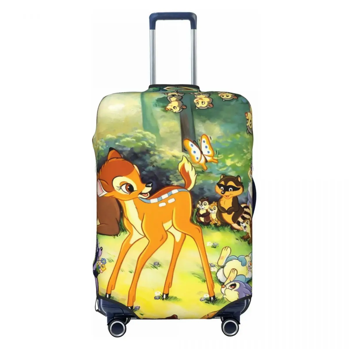 

Custom Cute Deer Bambi Travel Luggage Cover Elastic Cartoon Printing Animal Suitcase Cover Protector Fit 18-32 Inch