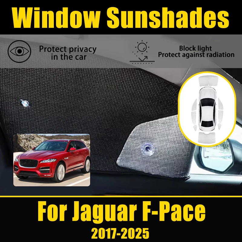

Auto Curtain Sunshade For Jaguar F-Pace X761 2017-2025 2018 2019 Accessories UV Protection Reflector Heat insulation Auto Parts
