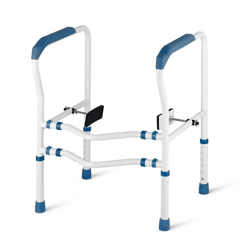 Toilet Armrest Booster Anti Rollover Adjustable Width Height Toilet Frame Bathroom Support Commode Chair Strong Load Bearing