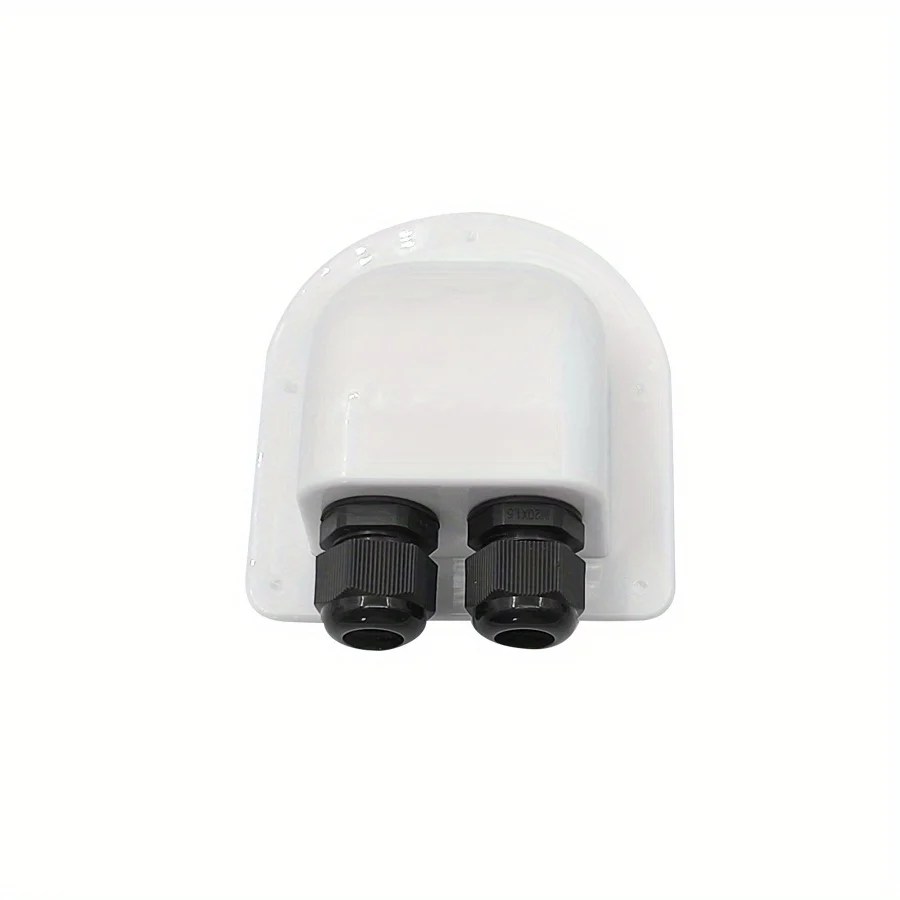 Solar Cable Motorhome Junction Box Double Hole Cable Entry Gland Box Car Roof Wire Entry Gland Box for RV Caravan Accessories