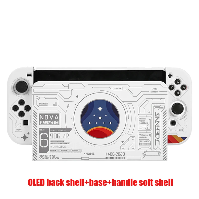 2023 NEW For Starry Sky Hard TV Dock Cover Shell for Nintendo Switch /Switch Oled  Joy-Con Controller Full Protector Case