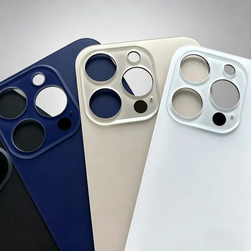 No Logo for iPhone 14 Pro 14 PM Rear Glass All Series Colors Large Hole 1:1 Original Fit High Quality Durable Anti-Scratch