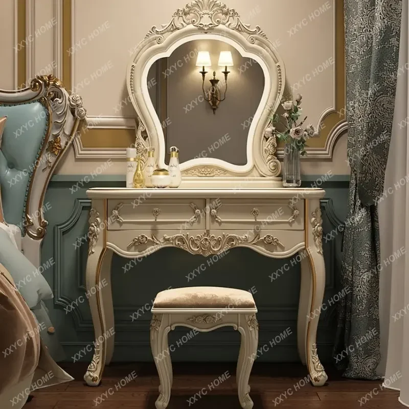 

Dressing Table Bedroom Makeup Table Multi-Functional Princess Dressing Table Storage Cabinet Integrated Small Apartment