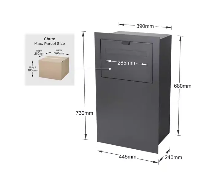 1pcs Anti-theft Express Cabinet, Home Office Document Parcel Box, Export Mailbox, Personal Delivery Cabinet.