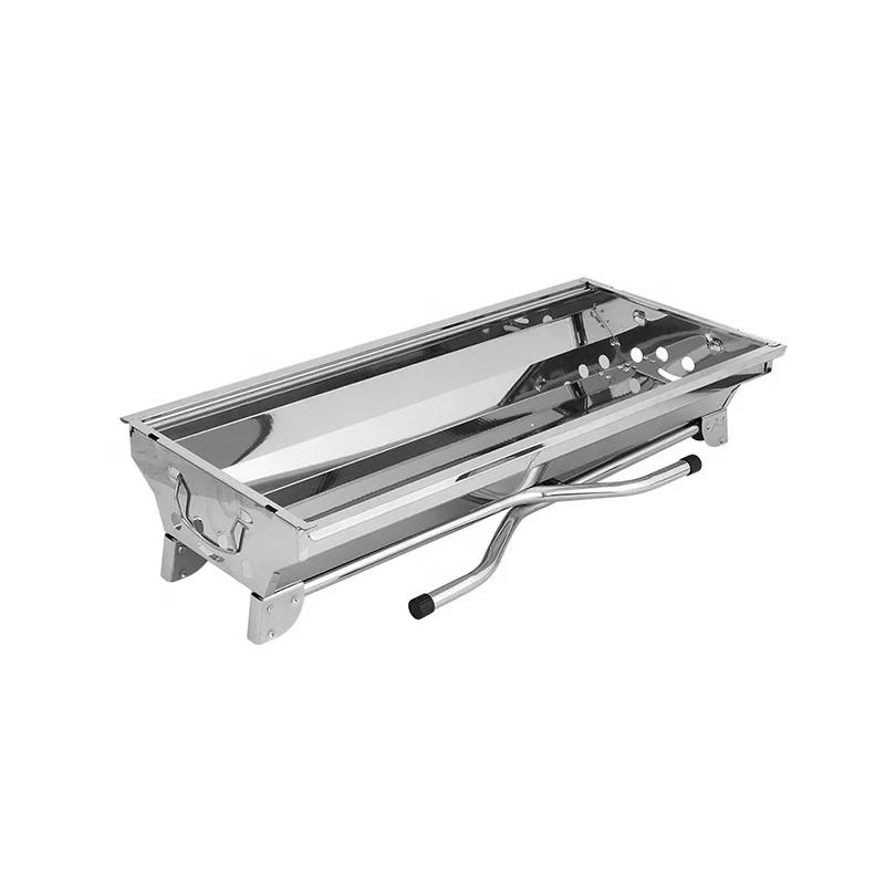 

Outdoor Portable Stainless Steel Charcoal BBQ Grill Foldable Design for Easy Mobility