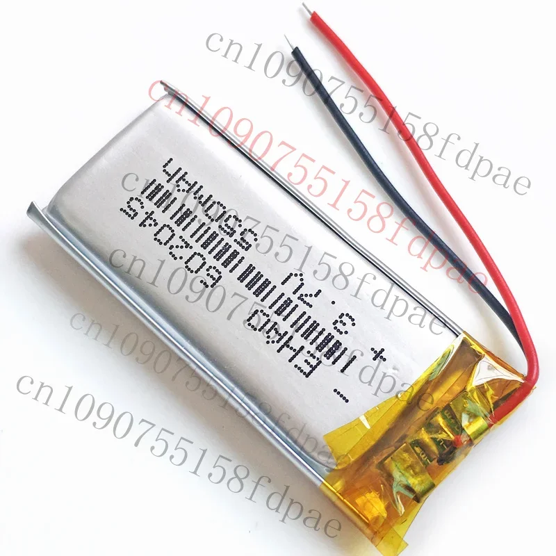 OK 5x3.7V 550mAh Li-po بوليمر بطارية قابلة للشحن للهاتف الخليوي MP3 GPS 602045 #5