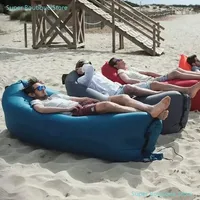 Quick Inflation Foldable Inflatable Lounger for Lazy Outdoor Relaxation Air Sofa Layers Couch Furniture Single Sofas Home Relax