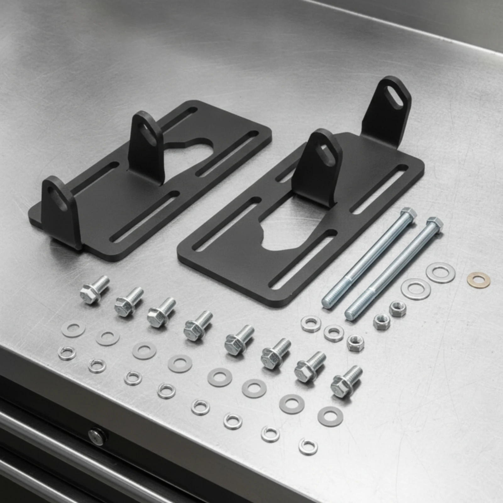 Engine Conversion Brackets Heavy Duty Adjustable Engine Mount Bracket Adjustable Swap Plates Long-Lasting Universal